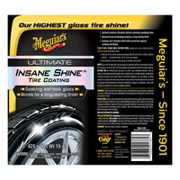 Спрей для чорніння шин аерозольний Meguiar's G190315 Ultimate Insane Shine ™ Tire Coating, 425 г - Фото 3