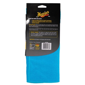 Рушник для скла синій Meguiar's X210300 Perfect Clarity Glass Towel, 40,6 х 40,6 см