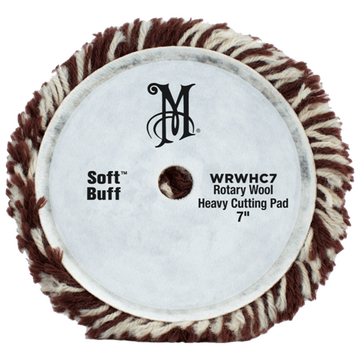 Роторний полірувальний круг вовняний з мікрофіброю Meguiar's WRWHC7 Rotary Wool Heavy Cutting Pad, 17.8 cм