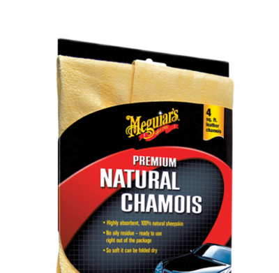 Рушник натуральне замшеве Meguiars X2100 Premium Natural Chamois, 16 x 2 x 25 см